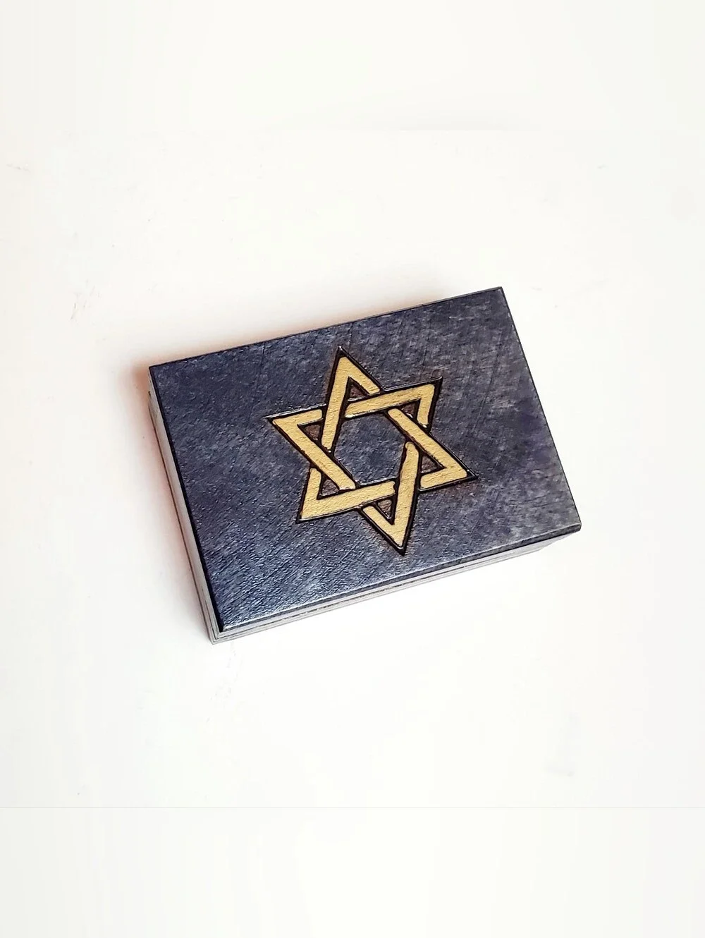 Judaicia Star Of David Handcrafted Wooden Trinket Box